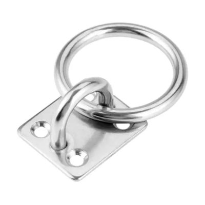 Goede prijs. Marine Hardware Wall Mounted Square Pad Eye Plate met gelaste ring en gegalvaniseerde afwerking online