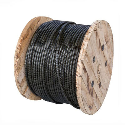 7x7 1/8' AISI316 zwart-oxide roestvrij staal draad touw voor de constructie van dekrailingen