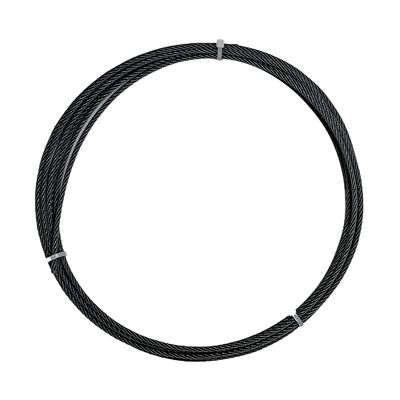 kopen Kraan 7x7 1/8' AISI316 Zwarte oxide roestvrij staal draad touw Vliegtuigkabel voor dekrail online manufacture