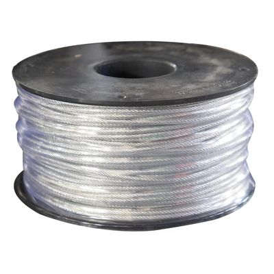 kopen Sterk PVC bedekt 304 roestvrij staal draad touw voor kledinglijn en tractie online manufacture