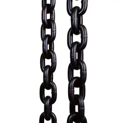8 mm Diameter 48kN Testbelasting legering staal gelast mijnketen DIN22252 Duitsland Standard