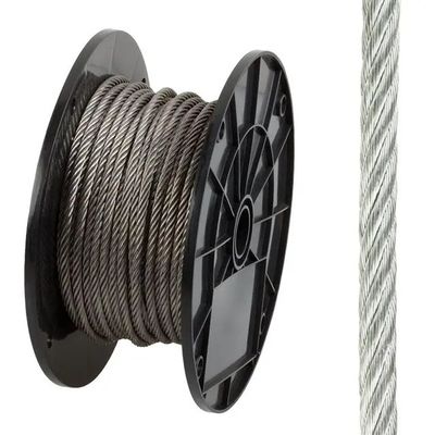 kopen Gegalvaniseerde 7x7 7x19 1x12 stalen kabel 304 316 316L roestvrij draad touw voor vliegtuigen online manufacture