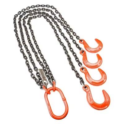 kopen Liftketen Sling 4 Legs Zwart Trekkende stropdasketen Rigging voor zware lasten online manufacture