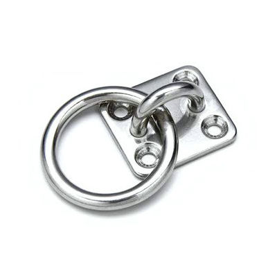 kopen Ronde ring van roestvrij staal Diamanten pad Oogplaat Rigging Hardware Zink geplatte afwerking online manufacture