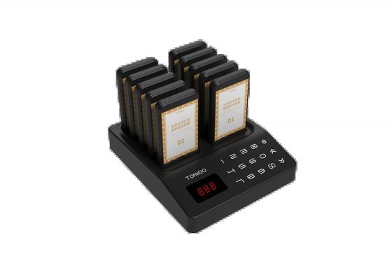 Goede prijs. 10 piepers fastfood court mini buzzer gast coaster pieper systeem draadloos wachtrij bellen systeem logo aangepaste piepers online