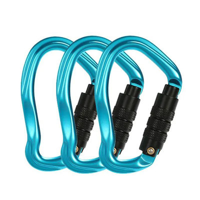 Aluminiumlegering 23kN Snap Hook Locking Carabiner voor zware klimtoepassingen