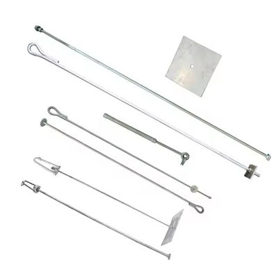Ovalen oog Grond Vinger Anker Rod Hot Dip gegalvaniseerd Marine Hardware