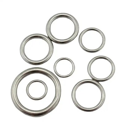 Goede prijs. 2.5*7.5mm 316/304 Roestvrij staal Mini Marine Riem Gesweisd Ronde O Ring online
