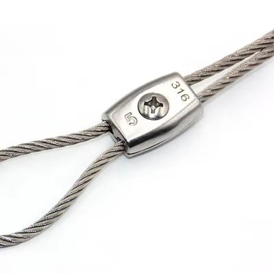 kopen Draad touw fitting 304 316 roestvrij staal Simplex Single Bolt Draadtouw Clip Cable Clamp online manufacture