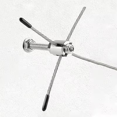 kopen Grijze muurspeldklem Hardware 304 3mm Draadrooster roestvrij staal Hout schroefdraad touw clip online manufacture
