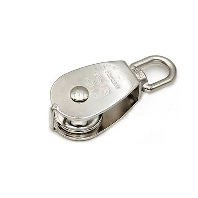 AISI316 Pulley Block Draadtouw Fittings Swivel Eye Pulley Block Single Sheave Rigging Hardware