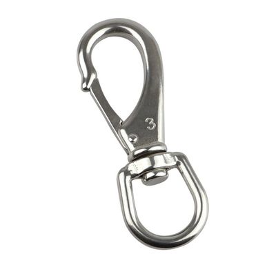 kopen OEM gepolijst roestvrij staal rond oog draaiend snap spring hak draaiend oog snap hak online manufacture