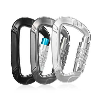 Goede prijs. 12kN Aluminium Snap Hook voor hammock vergrendeling Carabiner Klimclips in de zware industrie online