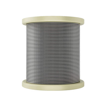 kopen 1/8 T304 Roestvrij staal vliegtuigkabelrail draad touw voor kabelrail kits 500m 1000m per spoel kraan OEM aanvaard online manufacture