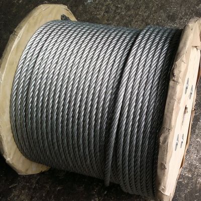 kopen 6x12 7FC Draad touw touw draad koolstofstaal hoge sterkte 6mm gegalvaniseerd staal kabel touwen standaard AiSi online manufacture