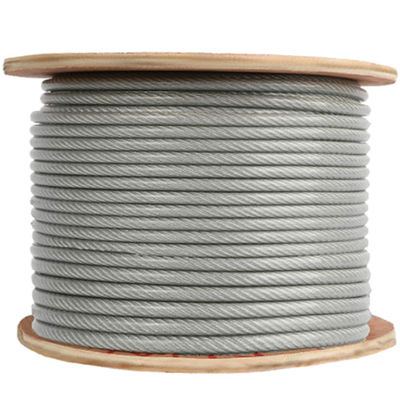 kopen 7x7 / 7x19 PVC bedekt staaldraad touw 5/32 inch tot 7/16 inch gegalvaniseerd staaldraad touw Vinyl bedekt vliegtuigkabels online manufacture