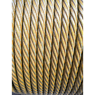 kopen Geel met vet gecoat ongegalvaniseerd staaldraad touw Diameter 1 mm-16 mm voor ruwe omgevingen online manufacture
