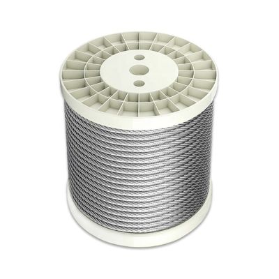 kopen Garandeerde roestvrijstalen draad touwkabel voor heftruck/kraan/zeestaal kern 7 draad/19 draad Constructie en lange duurzaamheid online manufacture