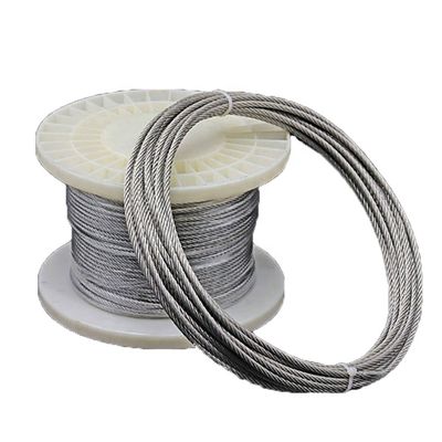 kopen 304 roestvrij staal draad touw zachte visserij hefkabel 1-25M lengte naar behoefte gegalvaniseerde afwerking 7*7 kledinglijn online manufacture