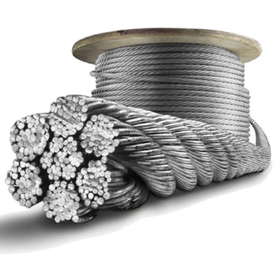 kopen 8mm Inoxkabel 7x19 roestvrij staal draad touw AISI316 AISI304 voor decoratie binnen Diameter 3/32 inch tot 3/8 inch online manufacture