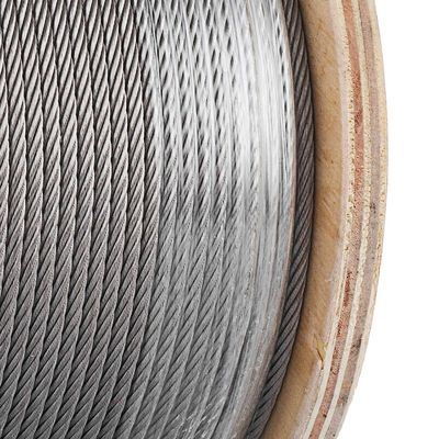 kopen 100m / 328ft Lengte 7x7 Stand Core Niet-gecoate graad karton staal 1/16 Draad touw 304 roestvrij staal Draadkabel voor vliegtuigen online manufacture