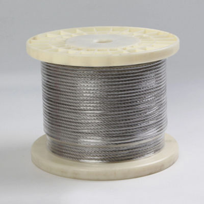 kopen Aanpassing 7x7 roestvrij staal kabel onzichtbaar rooster roer van roestvrij staal ss316 roer van staal kabel draden 1000M lengte online manufacture