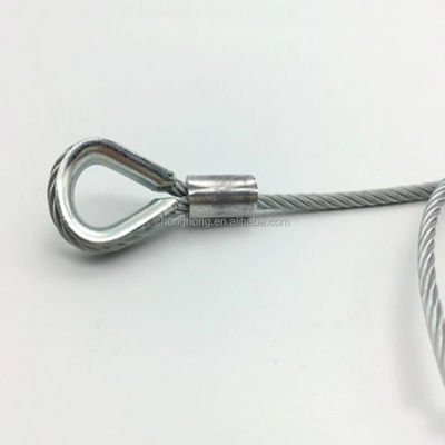 kopen 7x7 / 7x19 / 1x19 Draadtouw 3,2 mm vooruitgerekte gegalvaniseerde vliegtuigkabel voor hangerdraad / verlichtingskabel Tolerantie ander online manufacture