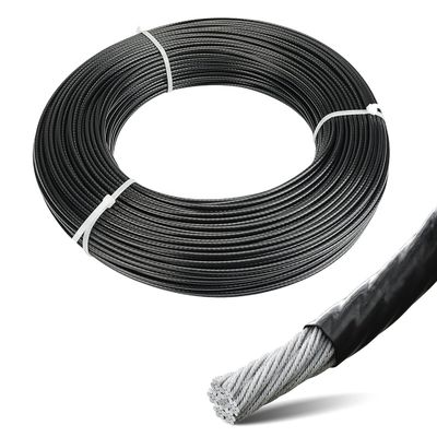kopen Niet-gelegeerd stalen draad touw 1,8 mm 7x19 voor koud kop PVC bedekt springtouw Corrosie en weersbestand online manufacture
