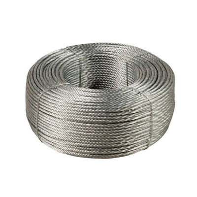 Goede prijs. Niet-legering 1 * 7 16 mm gegalvaniseerd staaldraad touw blijven 6 mm staaldraad kabel met hoge treksterkte online