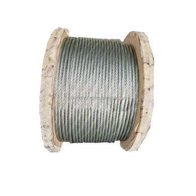Goede prijs. Standaard AiSi 7x19 vliegtuigkabel MIL-DTL-83420 Stalen kabel touw draden 1/8'' warm gedompeld gegalvaniseerd draad touw online