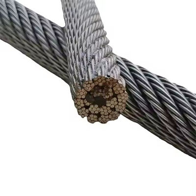 kopen DIN-standaard gegalvaniseerd stalen draad touw voor bouwmachines en ingenieursbedrijven online manufacture