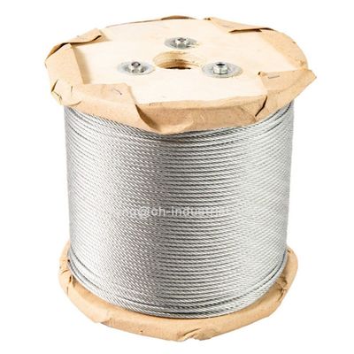 kopen Stalen koolstofstaal vliegtuigkabel stalen kabel touw draad 100ft spoelen in 7x19 gegalvaniseerd draad touw online manufacture