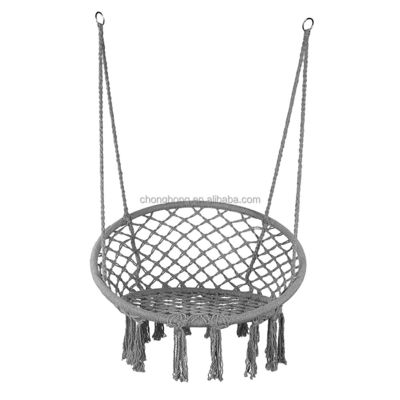 Goede prijs. Handgeweven Macrame katoenen touw Swing Chair Boho hangmat hangstoel Camping hangmat online