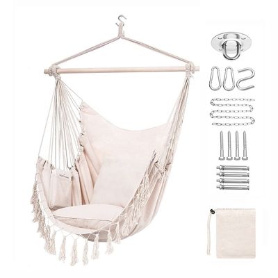 Goede prijs. Hangende stoel Tuin Outdoor hangmat Kamperen Met Houten hangmat Stoel Boho hangmat online