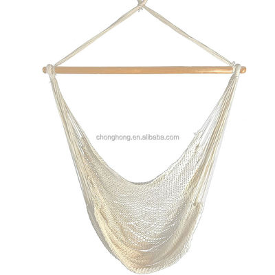 Goede prijs. Outdoor Indoor Wit touw hangmat stoel met stand online