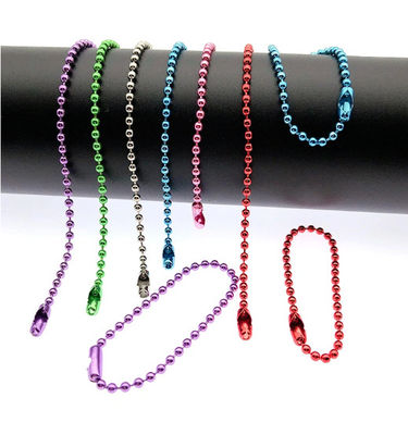 Kleurrijke 120 mm lange gemengde kleur metalen verstelbare antieke balketting met kralenverbinding