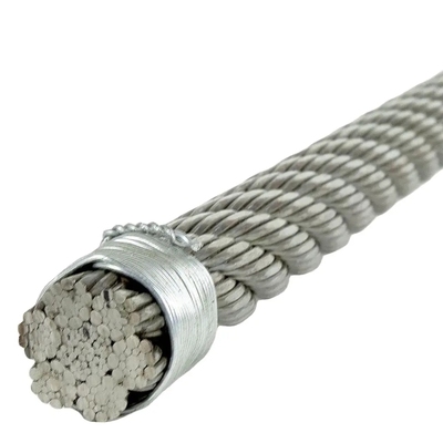 Goede prijs. 6mm en 5mm gegalvaniseerd staalkabel met een treksterkte van 1570-1960MPa voor fitnessapparatuur en buitengebruik online