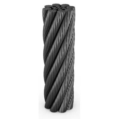 Goede prijs. BS-standaard Compact Swaged Steel Wire Rope 8xK26WS IWRC voor kraan online