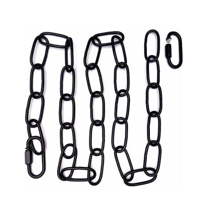Goede prijs. Zwarte beklede hangketting voor veelzijdige ophanging van lichtspiegels of foto's online