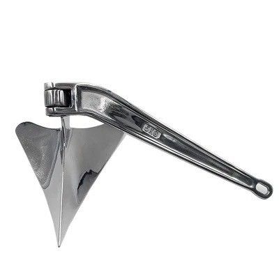 Goede prijs. Zilveren ploeg stijl boot anker voor marine hardware 316 roestvrij staal materiaal online