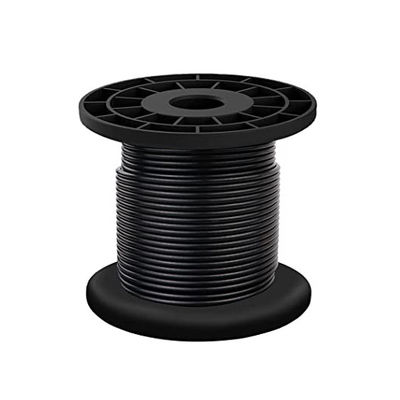 Goede prijs. AiSi Standard 304 roestvrijstalen draadkabel zwart vinyl bekleed buiten licht draad touw online