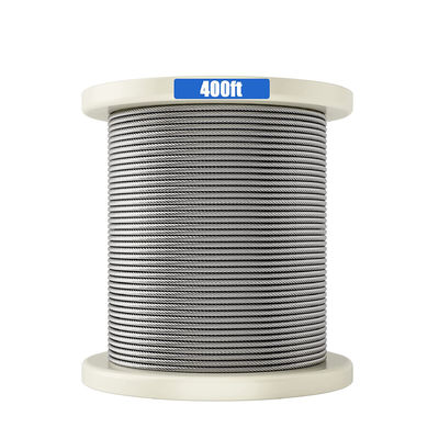 Goede prijs. 400FT Multifunctionele kabel voor dekleidingen Niet-gelegeerd 316 roestvrijstalen kabel 7x7 1/8 inch online