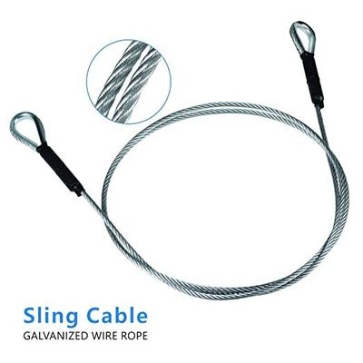 Goede prijs. Staalgraad roestvrij staal rits Sling draad touw 8/11/14'3/16 online