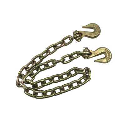 Goede prijs. 5/16' x 18' gele zink G70 transportketen met clevis haak online