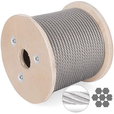 Goede prijs. Koudstaal AISI 304 316 gegalvaniseerd 8x19S FC Dia 27mm Draadtouw voor lift online
