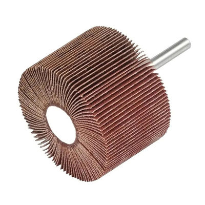 Goede prijs. 60 mm DlA afgeronde flapwiel met as Duurzame en langdurige dikte 80 120 korrel online