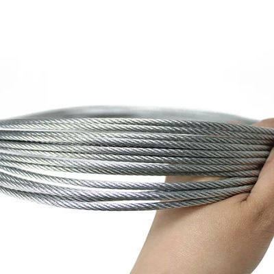 Goede prijs. Carbon Steel Grade 4x31 8,3 mm warm gedompeld gegalvaniseerd staaldraad touw voor opgehangen platform online