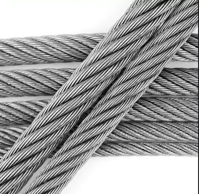 Goede prijs. 6*12 7FC 5mm 300m spoel gegalvaniseerd draad touw voor het binden van staal online