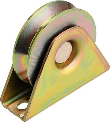 Goede prijs. V-vormige groefpoortwiel Kleur Zinkgeplatte stalen katrol Schuifpoortwiel Roller deur accessoires online