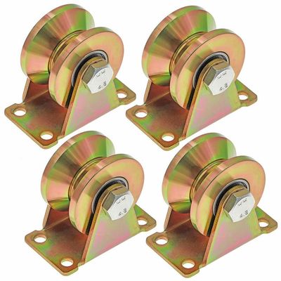 Goede prijs. Zware schommeling schuifpoort Hardware Wielen Schuifpoort Rails Wielen Hardware Kit Barrier Aluminium Roller Gate online